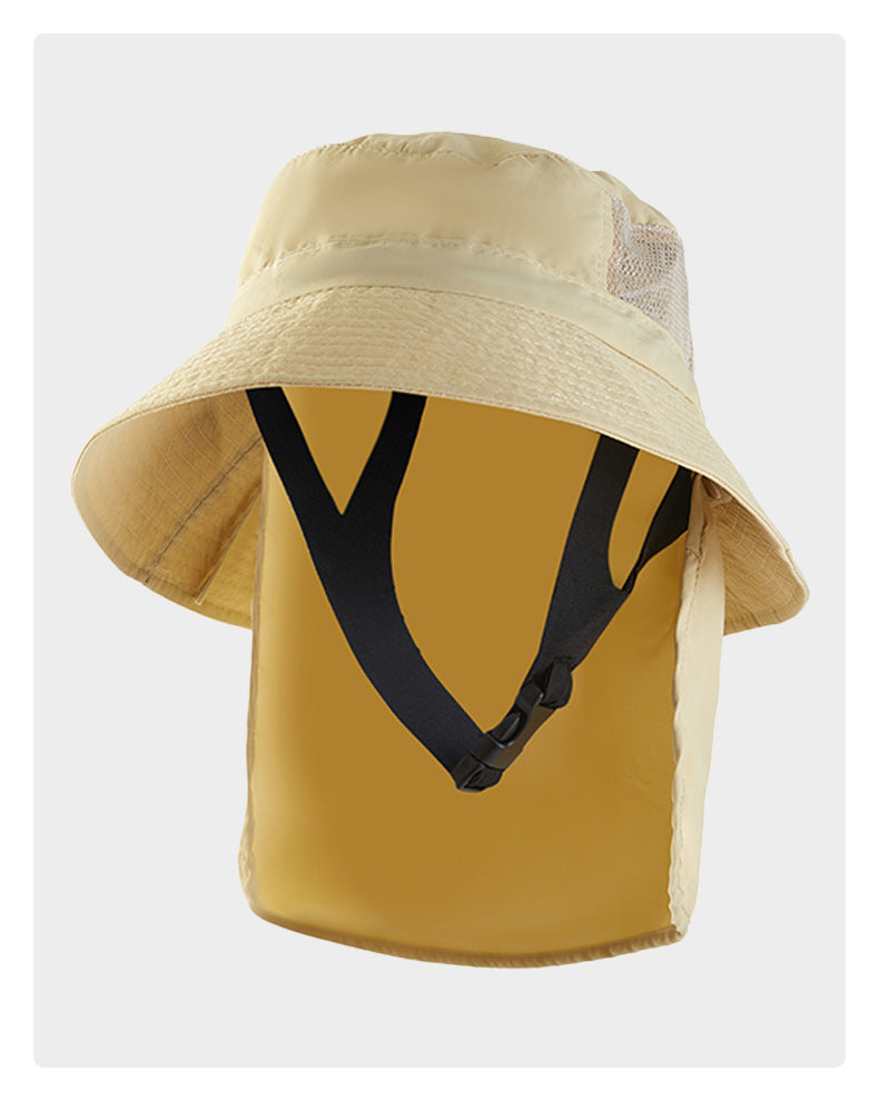 Sun Protection Surfing Hat Summer Men Outdoor Hiking Fishing Fisherman Hat Breathable Quick-Dry Sun Hat UV Protection Hat