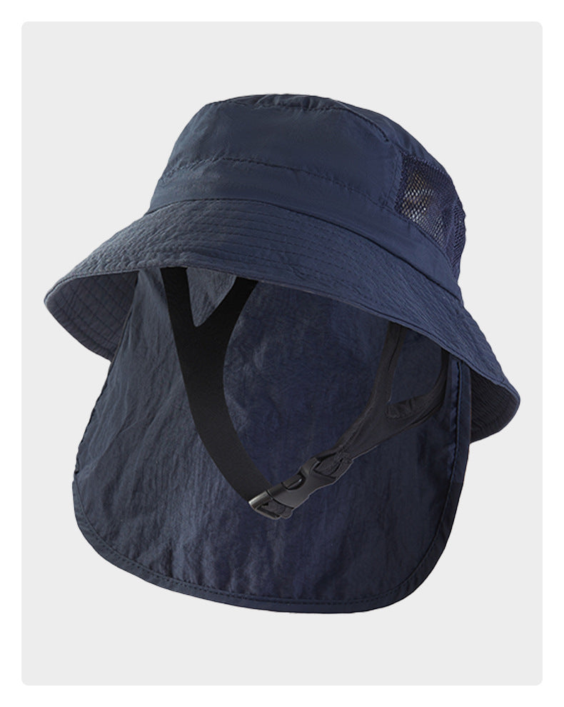 Sun Protection Surfing Hat Summer Men Outdoor Hiking Fishing Fisherman Hat Breathable Quick-Dry Sun Hat UV Protection Hat