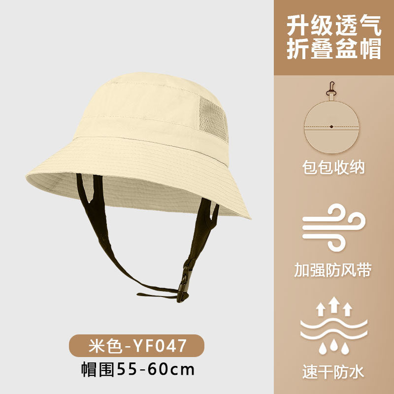 Sun Protection Surfing Hat Summer Men Outdoor Hiking Fishing Fisherman Hat Breathable Quick-Dry Sun Hat UV Protection Hat