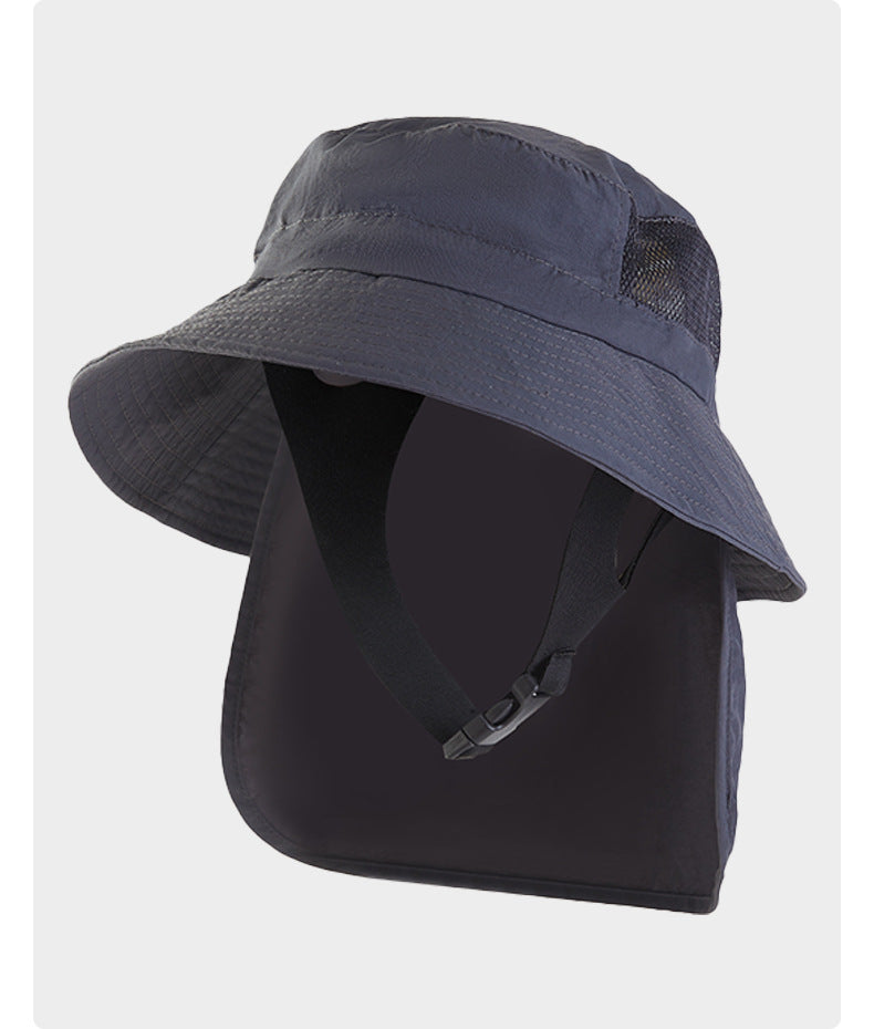 Sun Protection Surfing Hat Summer Men Outdoor Hiking Fishing Fisherman Hat Breathable Quick-Dry Sun Hat UV Protection Hat