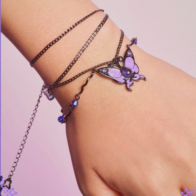 New Black Magic Butterfly Dance Necklace∣Balala Little Fairy Series Fashionable Versatile Elegant Exquisite Gift