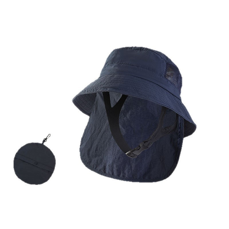 Sun Protection Surfing Hat Summer Men Outdoor Hiking Fishing Fisherman Hat Breathable Quick-Dry Sun Hat UV Protection Hat