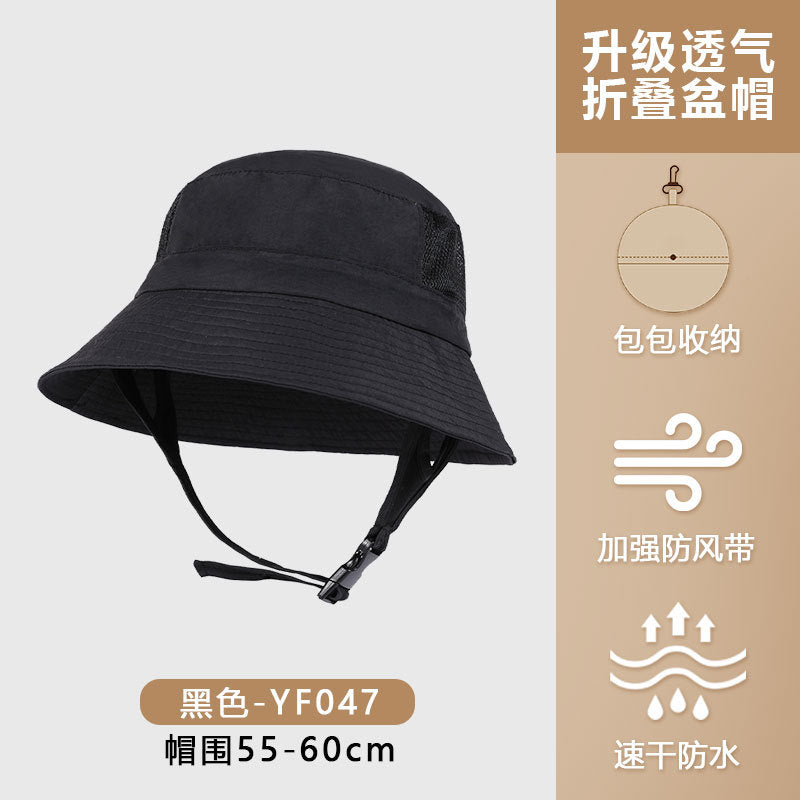 Sun Protection Surfing Hat Summer Men Outdoor Hiking Fishing Fisherman Hat Breathable Quick-Dry Sun Hat UV Protection Hat