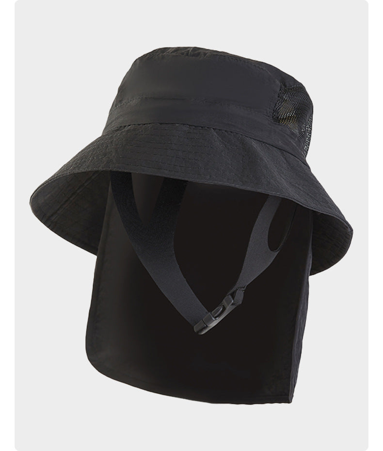 Sun Protection Surfing Hat Summer Men Outdoor Hiking Fishing Fisherman Hat Breathable Quick-Dry Sun Hat UV Protection Hat