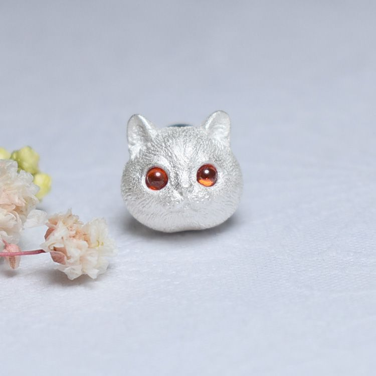 Original Handmade Cat Earrings Cat and Fish Ear Accessories for Men and Women Cute Unique Personality European and American Niche Style Hip-Hop Earrings